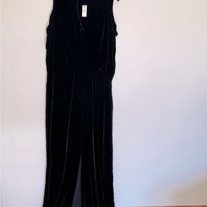 Talbots Black Velvet Maxi Dress with Elegant Design. NWT